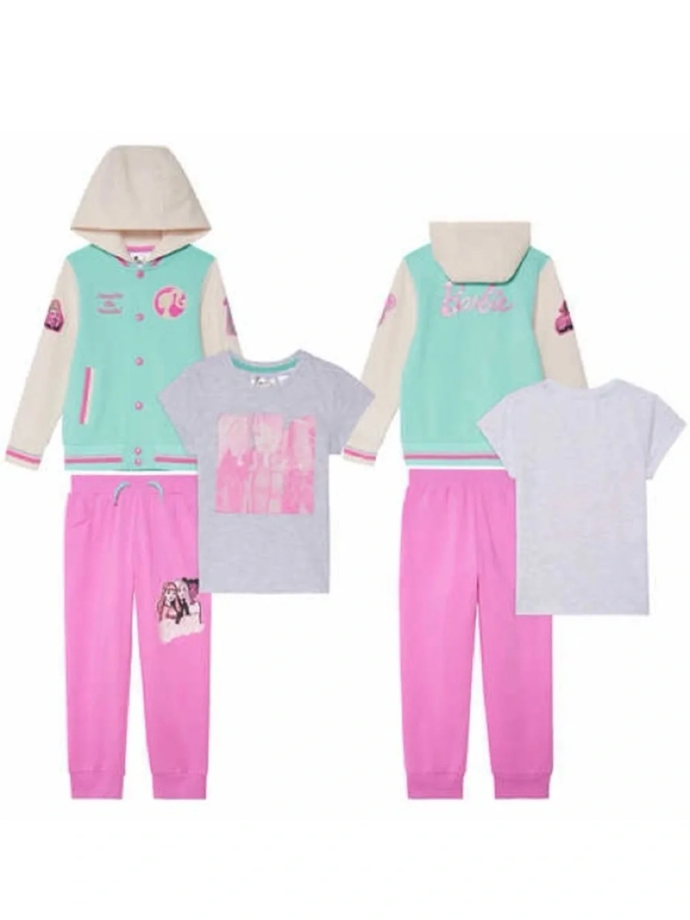 Bundle of Barbie Character  & Puma Kids' 3-piece Jacket Sets